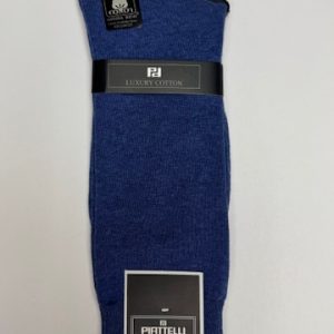Piattelli Solid Heather Socks - Blue Heather, FA