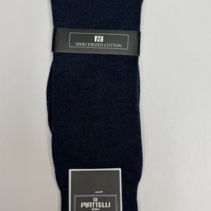 Piattelli Solid Heather Socks - Navy Heather, FA